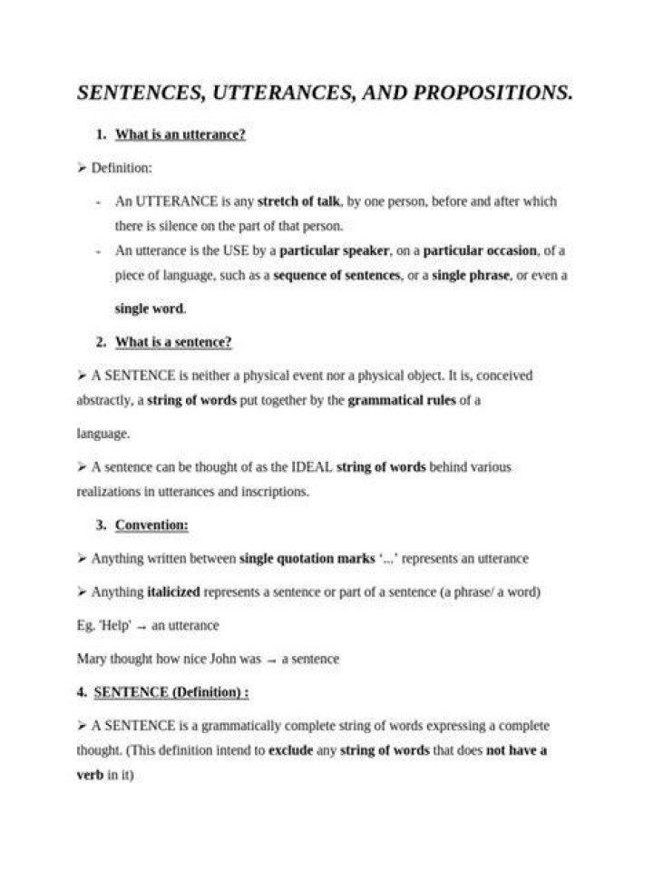 A Comprehensive Guide To Sentences And Utterances In Linguistics