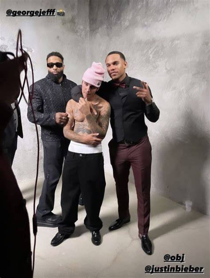A Unique Look At Justin Bieber And Odell Beckham Jr. In Motion
