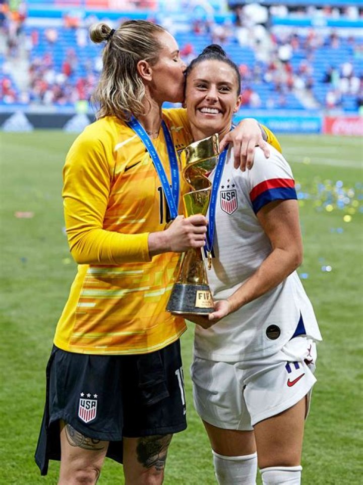 Ashlyn Harris and Ali Krieger kiss after being pronounced married