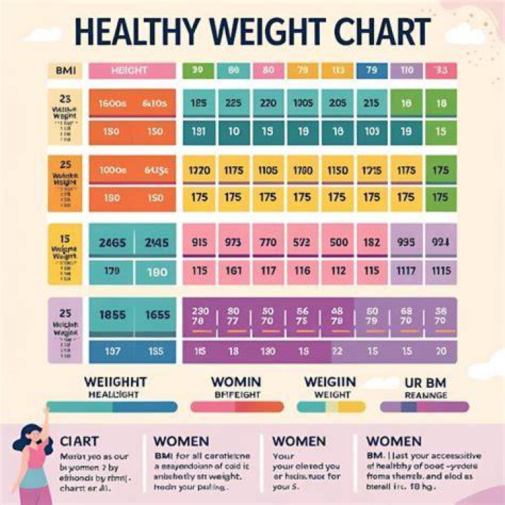 Average weight for women, height weight charts Average weight for