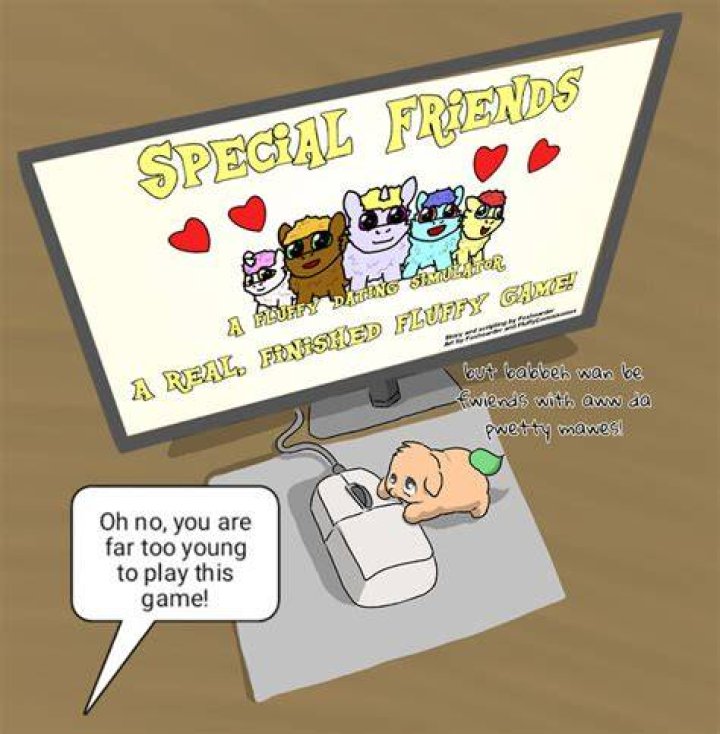 Baby wants to play Fluffy Dating Sim (artist Carpdime) Fluffy Image
