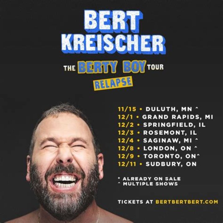 Bandsintown Bert Kreischer Tickets Ryman Auditorium, Apr 22, 2022