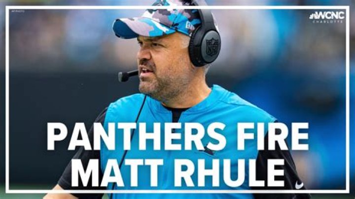 Carolina Panthers Fire Matt Rhule After 14 Start