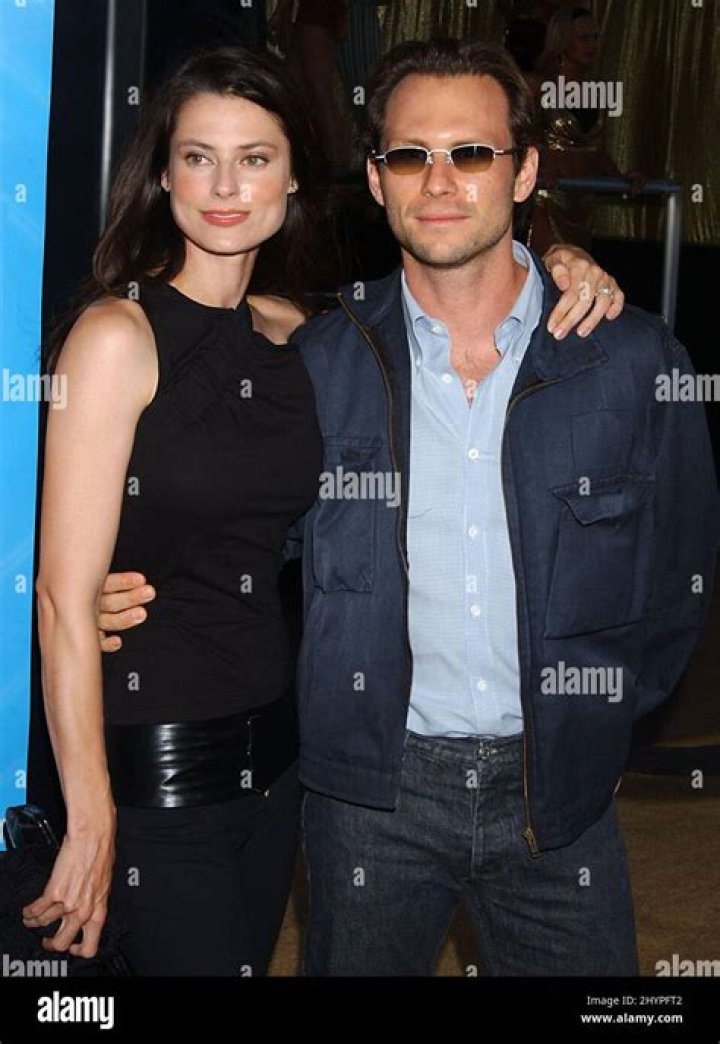 Christian Slater and wife Ryan Haddon Stock Editorial Photo © s