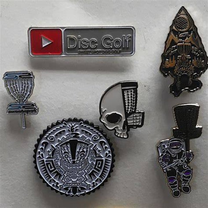 Disc Golf Pin Custom Enamel Sweet Spot Disc Golf