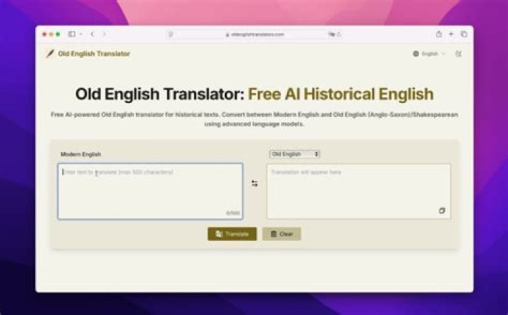 Easy Old English To Modern English Translation Tool