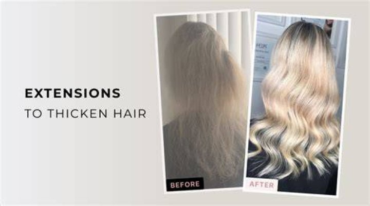Hair Extensions To Thicken Your Own. Individual Strands of Hair Stock