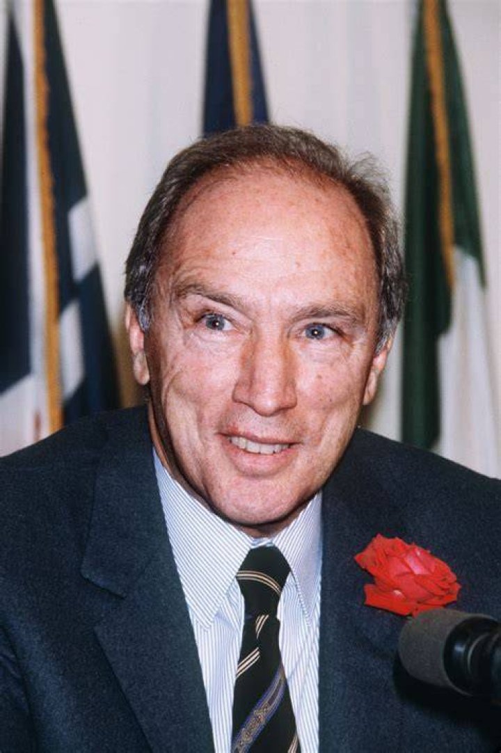 Pierre Trudeau arrives at Government House with his press secretary
