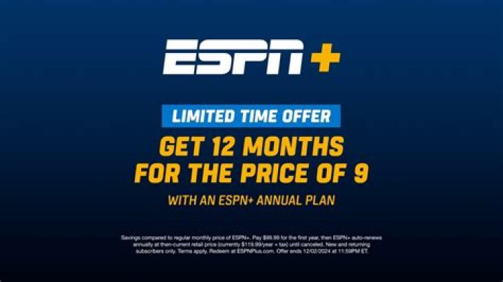 The ESPN+ annual subscription is going up by 10