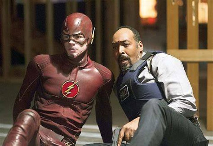 The Flash Jesse L. Martin and Candice Patton (photo via Candice's