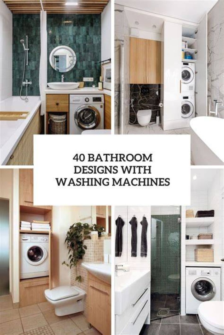 The Ultimate Guide To Washing Machines In The Bathroom: Placement Tips And More