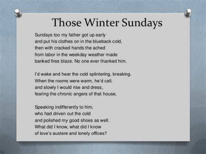 Those Winter Sundays Poem by Robert Hayden Poem Hunter Comments