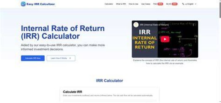 Uncover Investment Potential With Our Finance Calculator: IRR Analysis Made Easy